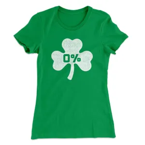 0% Irish Women's T-Shirt