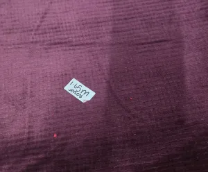 1.65M REMNANT AUBERGINE JERSEY RIBBED JUMBO CORD SALE