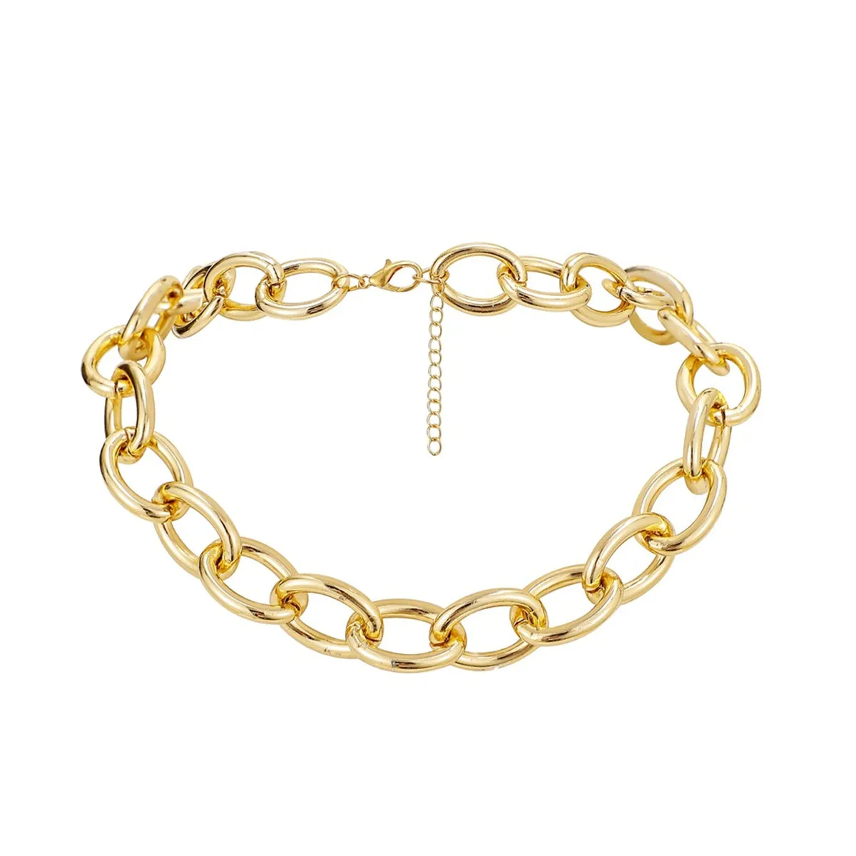 18K Gold-Plated Cable Chain Necklace