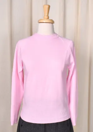 1960s Vintage Pastel Pink LS Sweater