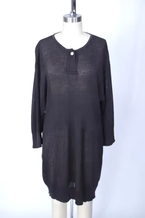 1980s Issey Miyake Henley Sweater Dress