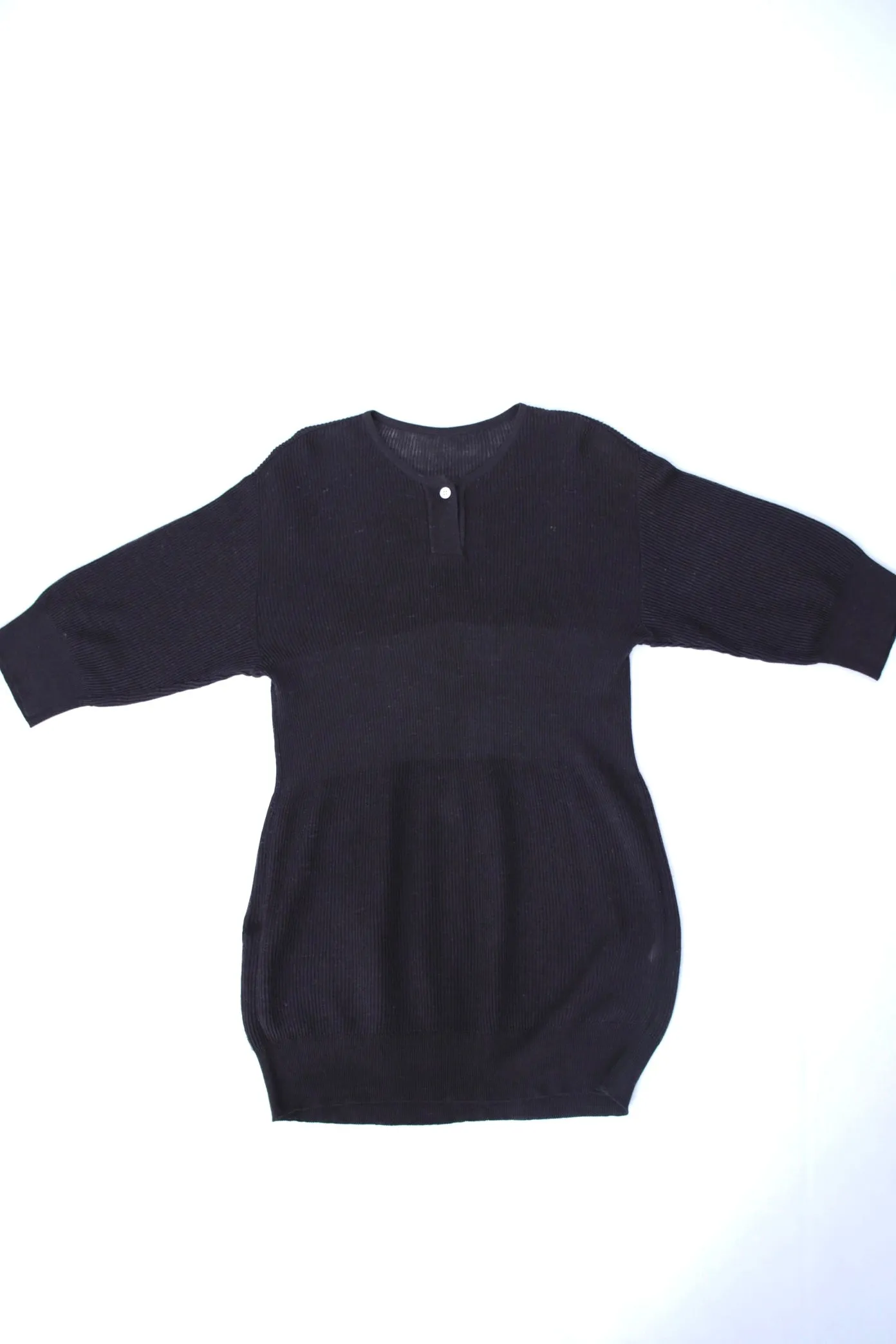 1980s Issey Miyake Henley Sweater Dress