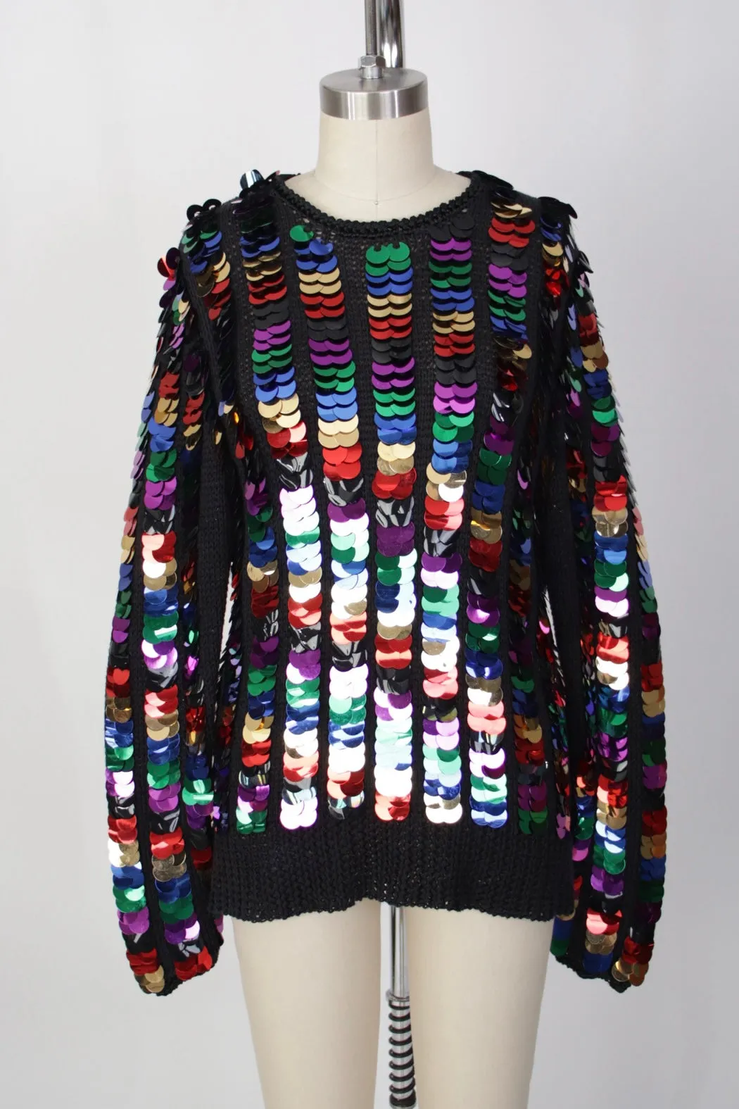 1990s Paillette Sequin Sweater