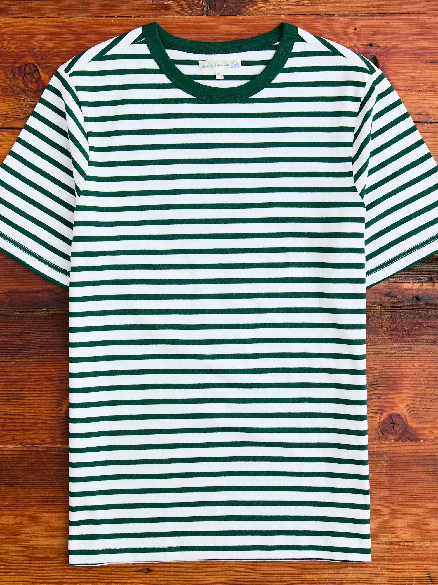 2M14 "Good Originals" 6.8oz Relaxed T-Shirt in Green/White