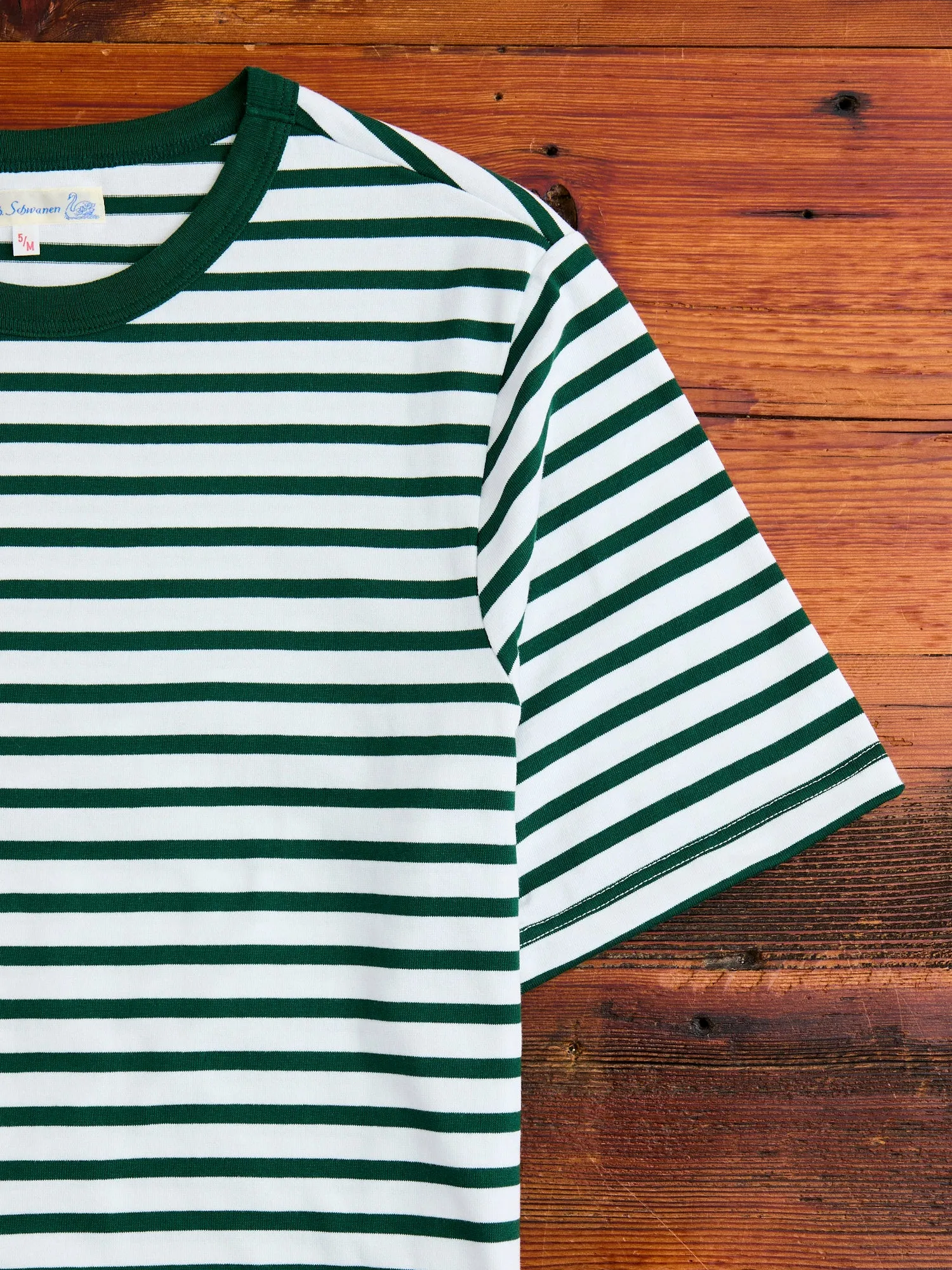 2M14 "Good Originals" 6.8oz Relaxed T-Shirt in Green/White