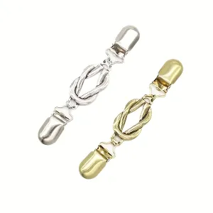 2pcs Vintage Scarf Clip Sweater Shawl Clip Cardigan Collar Dress Clip