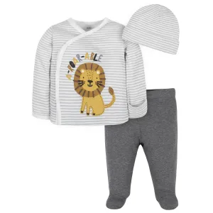 3-Piece Baby Boys Lion Take-Me-Home Set