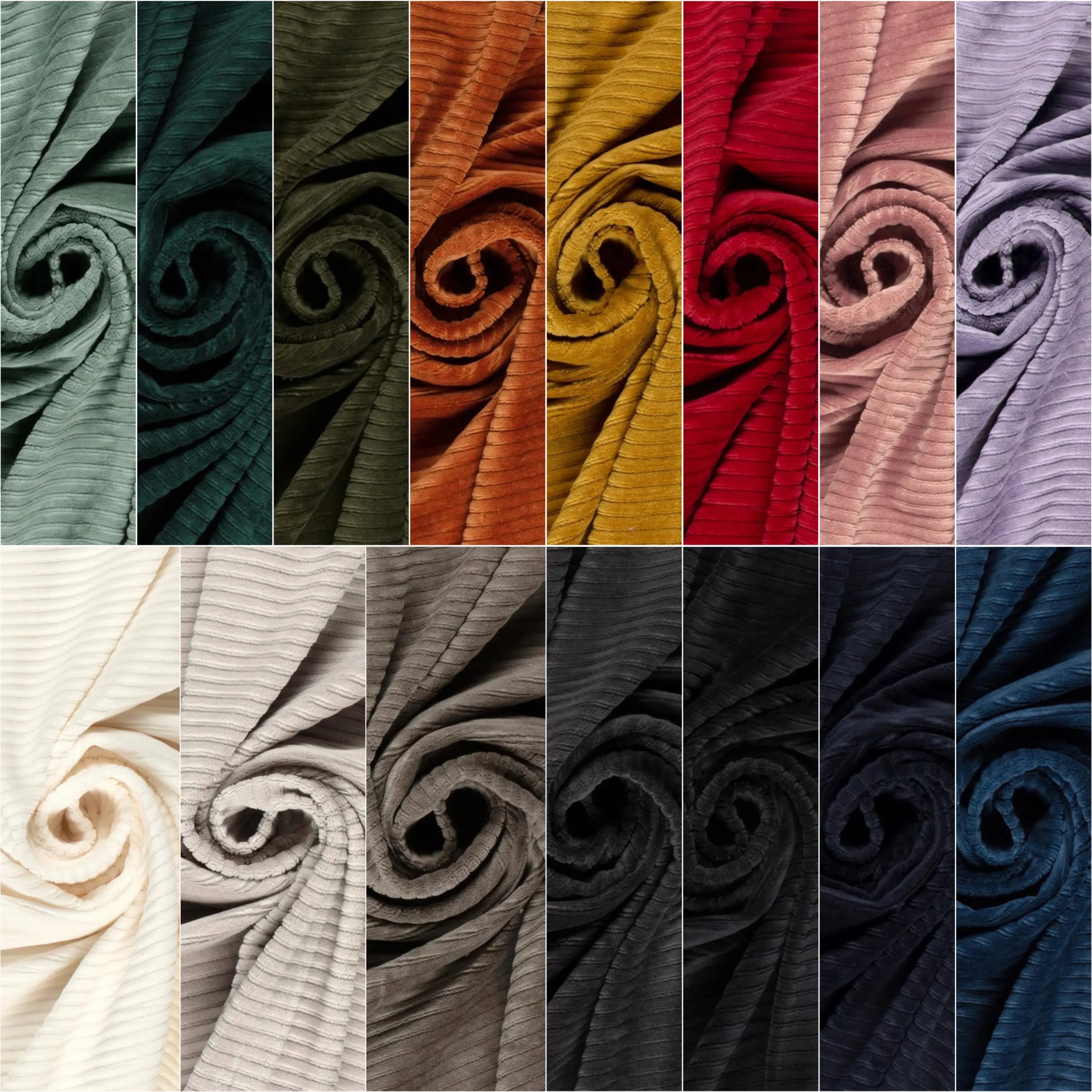 53CM REMNANT RUST JERSEY RIBBED JUMBO CORD SALE