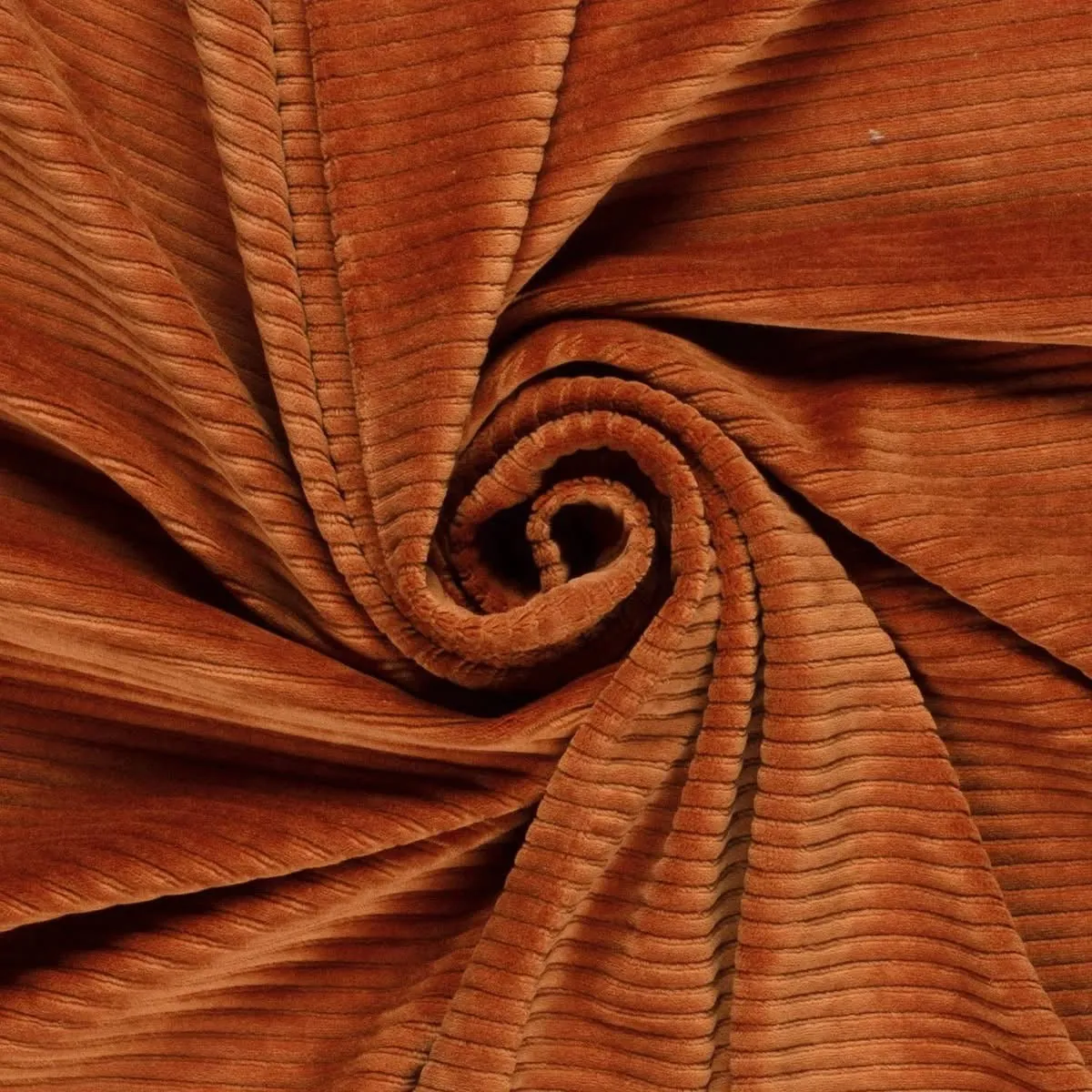 53CM REMNANT RUST JERSEY RIBBED JUMBO CORD SALE
