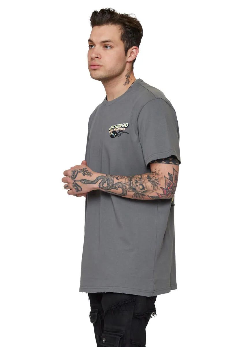 6th NBRHD GAS SERVICES TEE (VINTAGE GREY)