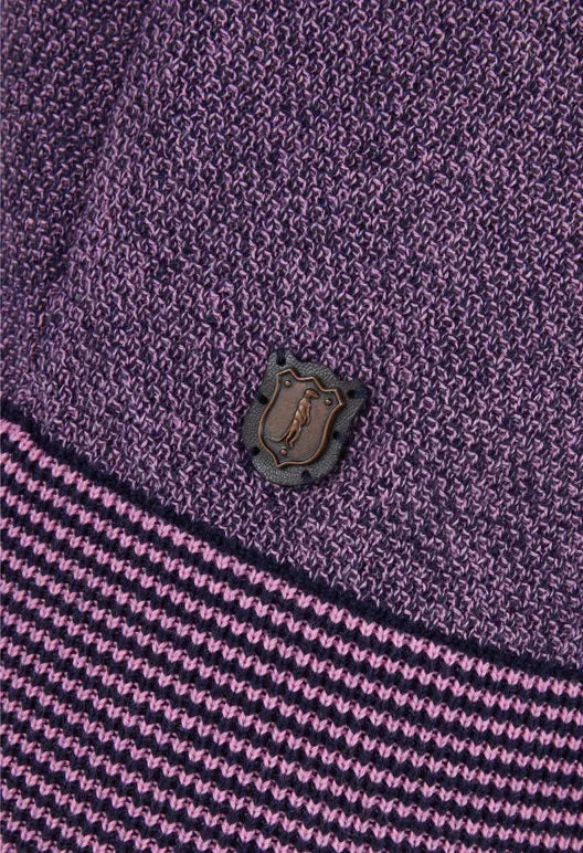 6th Sense Alfie Half Zip Sweater - Cyclamen