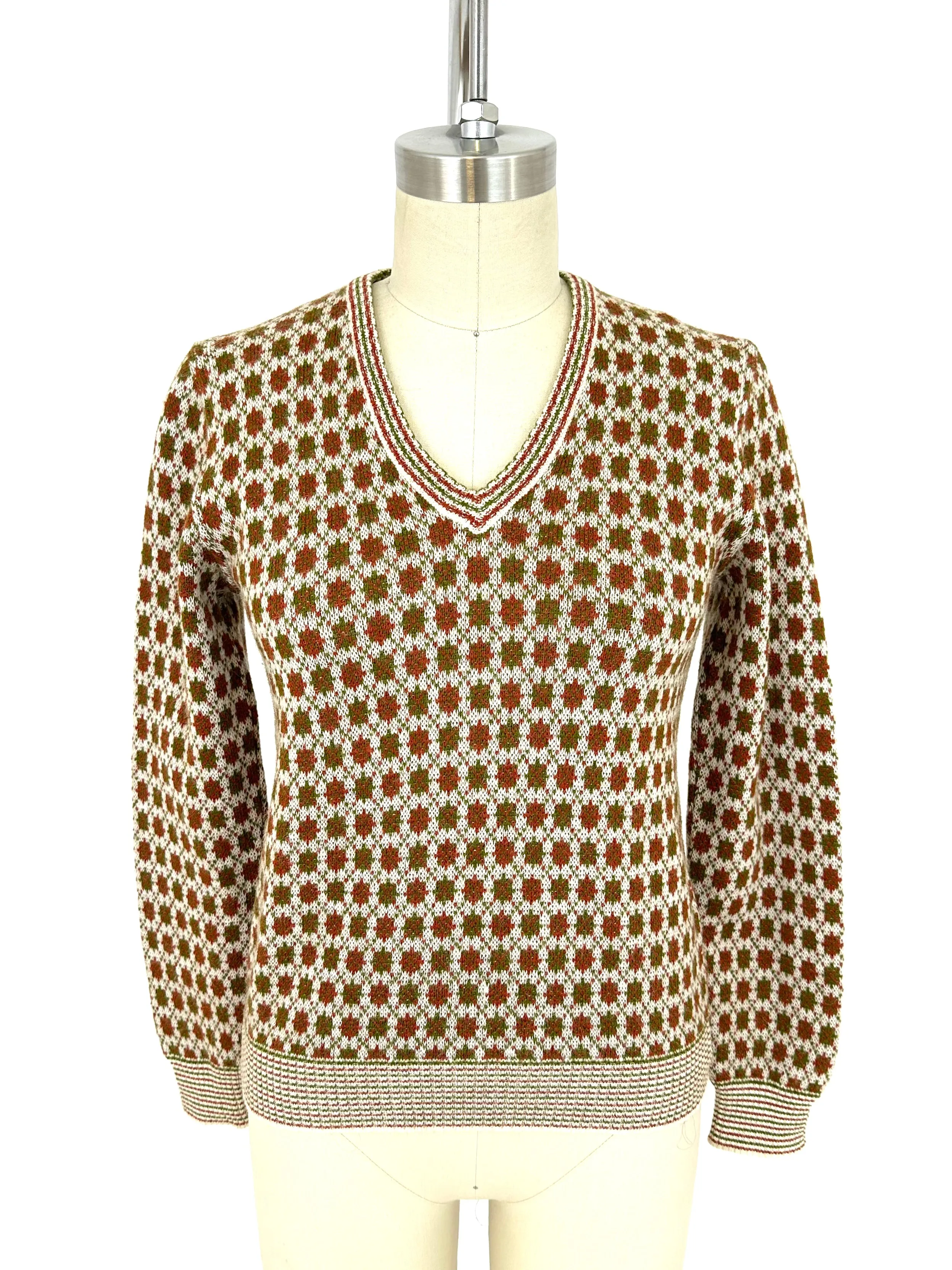 70s Celine Intarsia Sweater