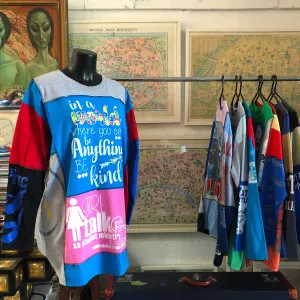 A PATCHWORK TARMAFIA TEE WITH “BE KIND” PRINT