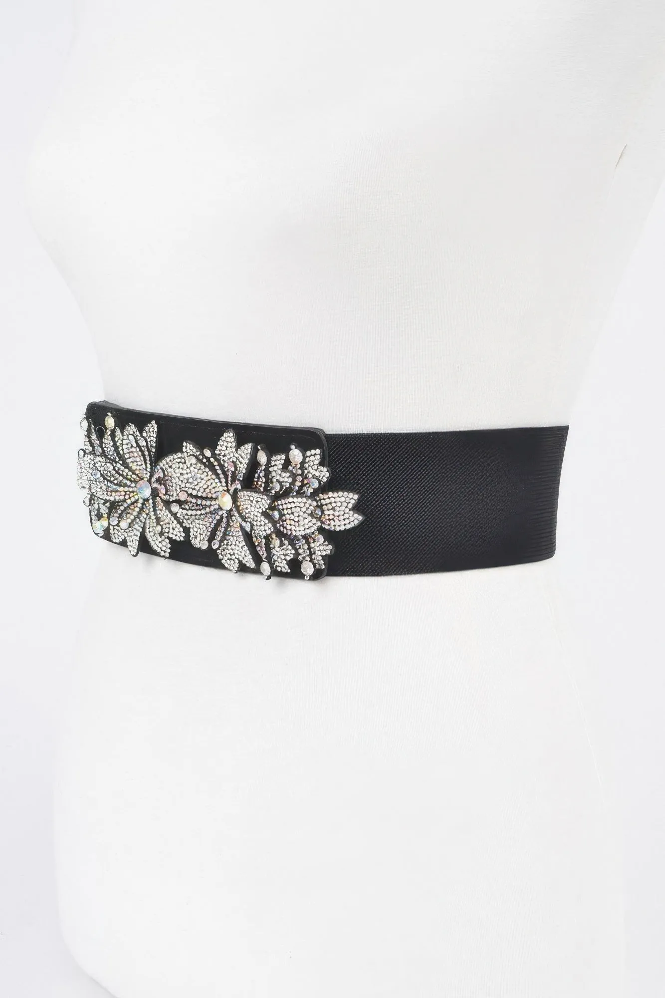 Ab Stone Flower Elastic Belt