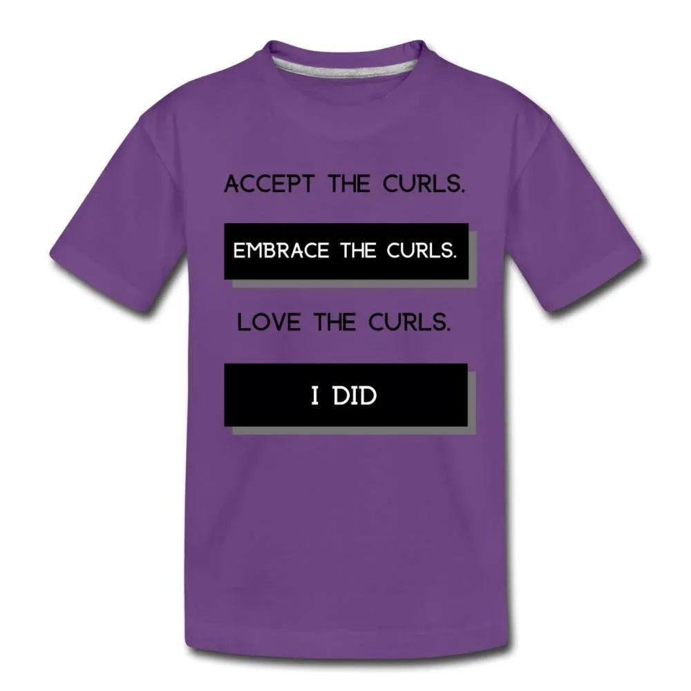 Accept The Girls Youth T-Shirt (White Print)