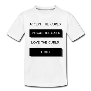 Accept The Girls Youth T-Shirt (White Print)