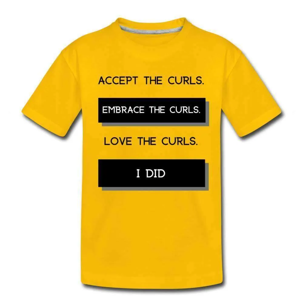 Accept The Girls Youth T-Shirt (White Print)