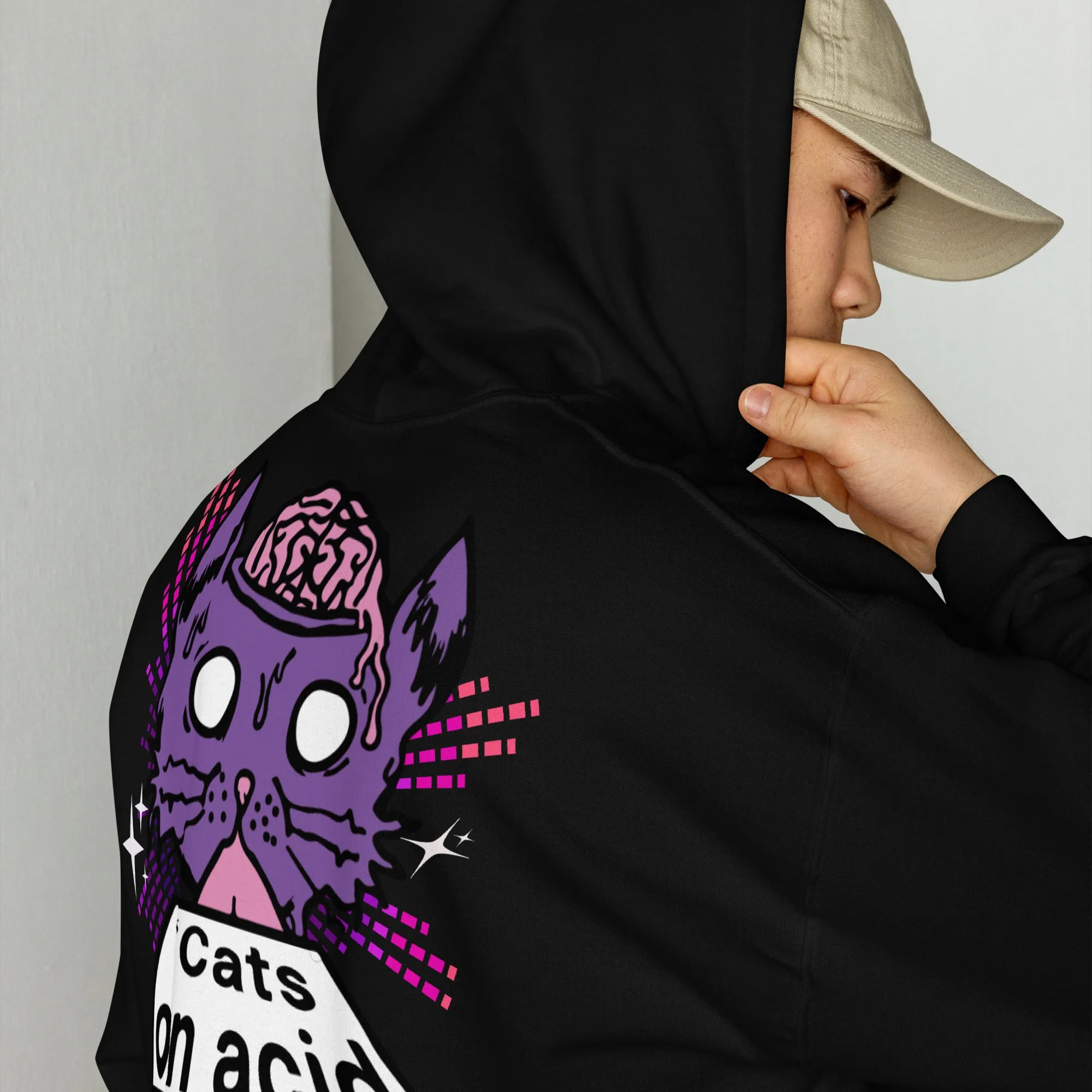 Acid Fashion | Acid Cat Hoodie | Acid Wear Clothing