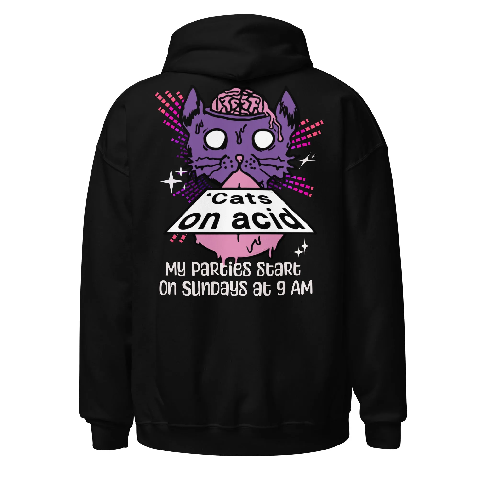 Acid Fashion | Acid Cat Hoodie | Acid Wear Clothing