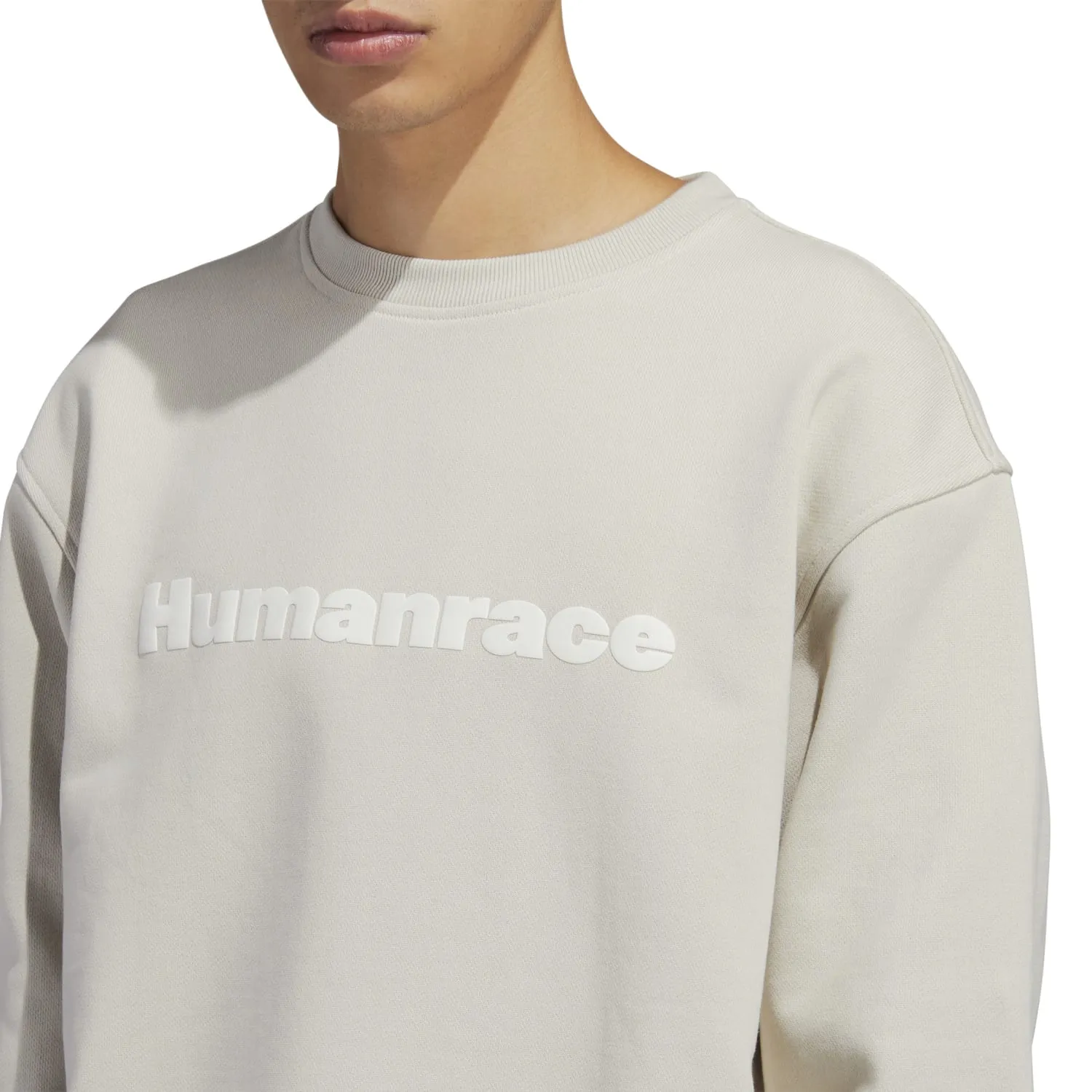 Adidas Originals Unisex PW Pharrell Williams Humanrace Basics Crew Aluminium HS4832