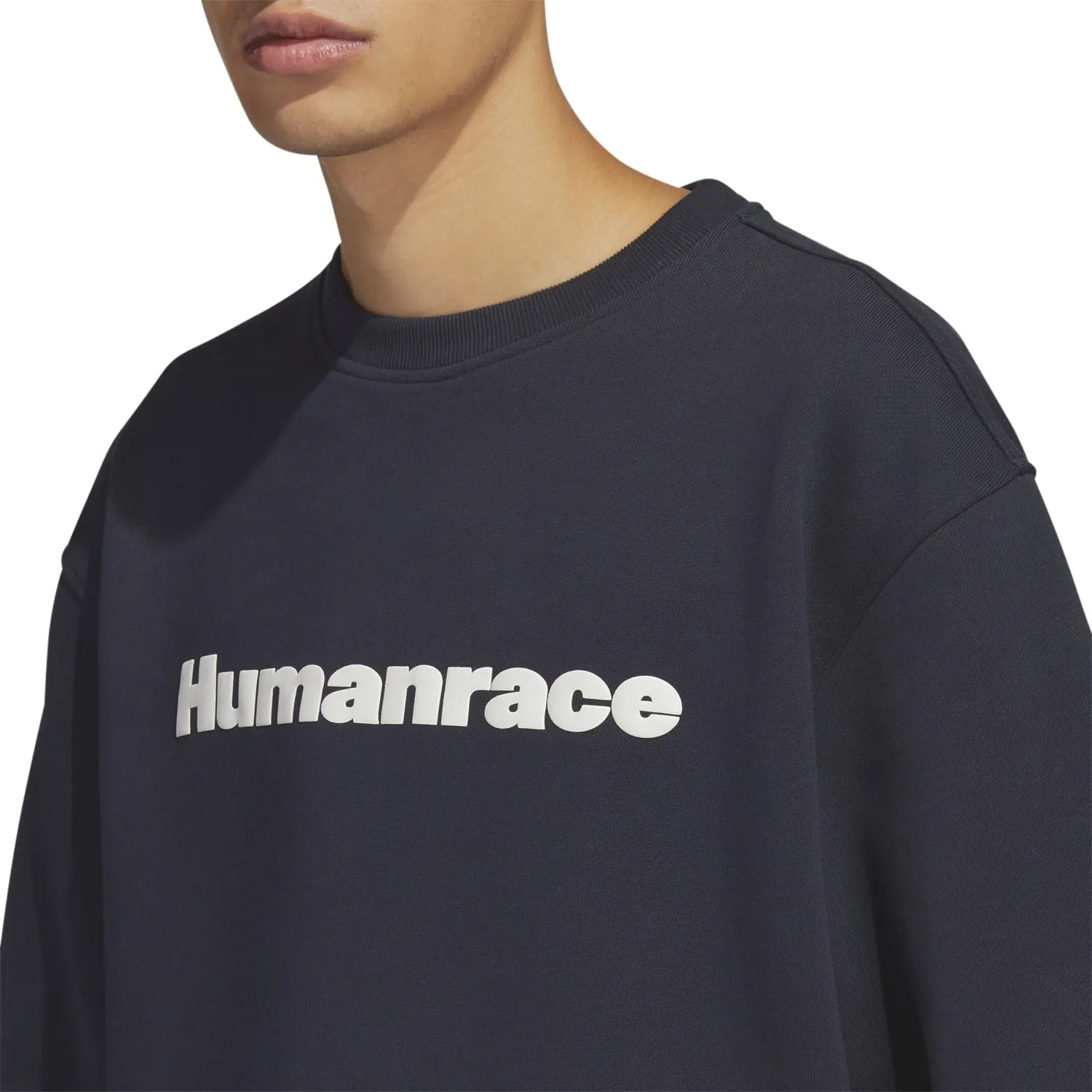 Adidas Originals Unisex PW Pharrell Williams Humanrace Basics Crew Night Grey HS4831