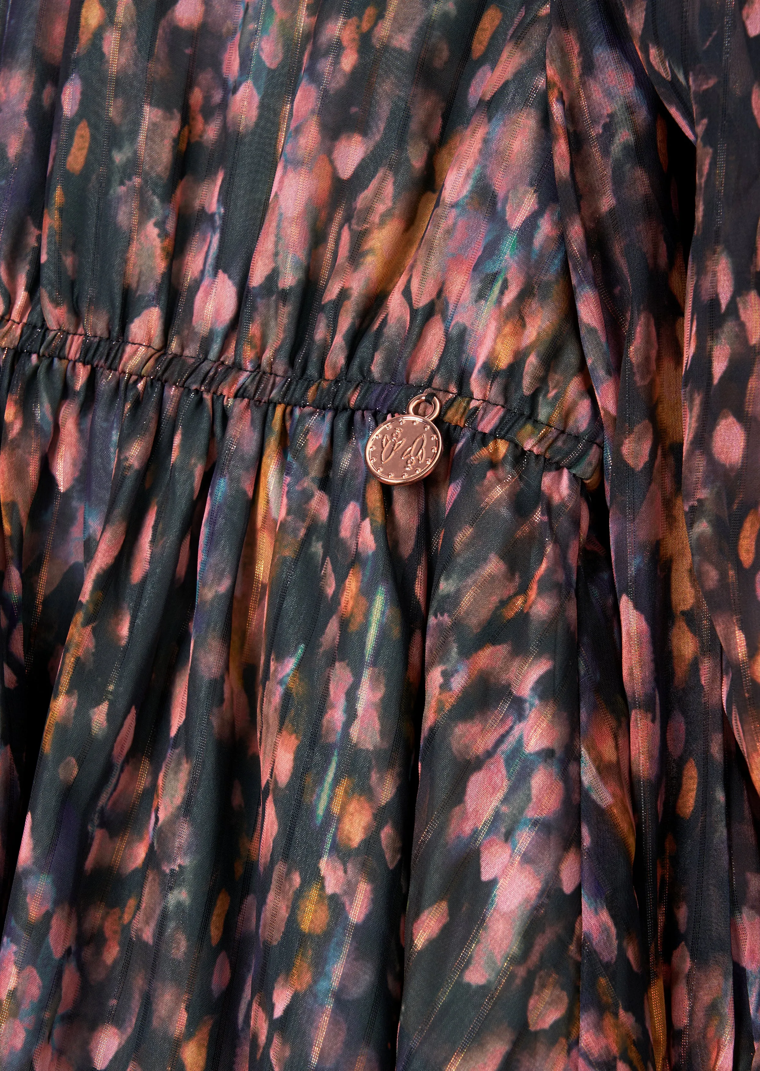 Adrienne Multi Georgette Print Dress