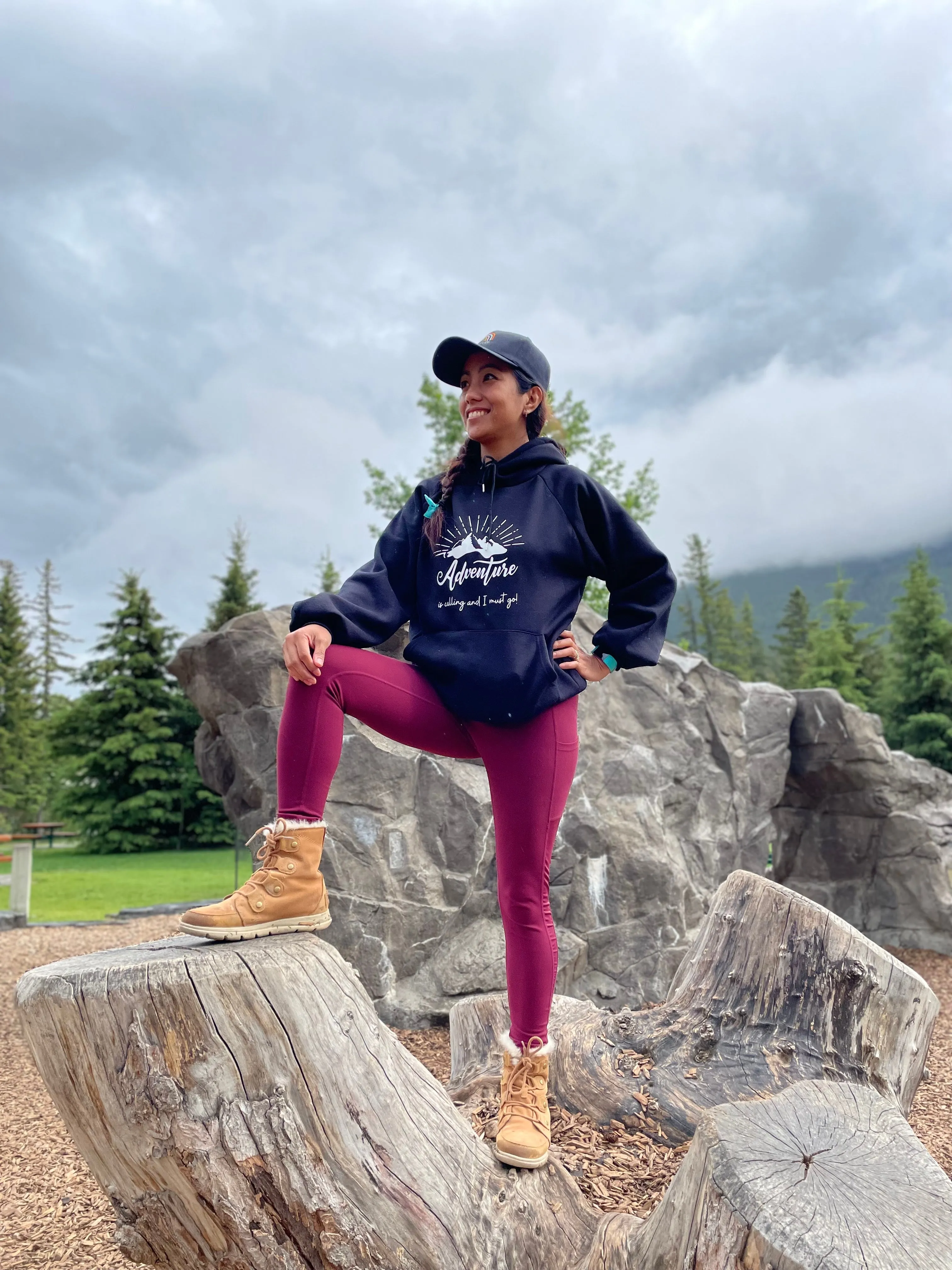 “Adventure is Calling and I must go” Mini Hoodie