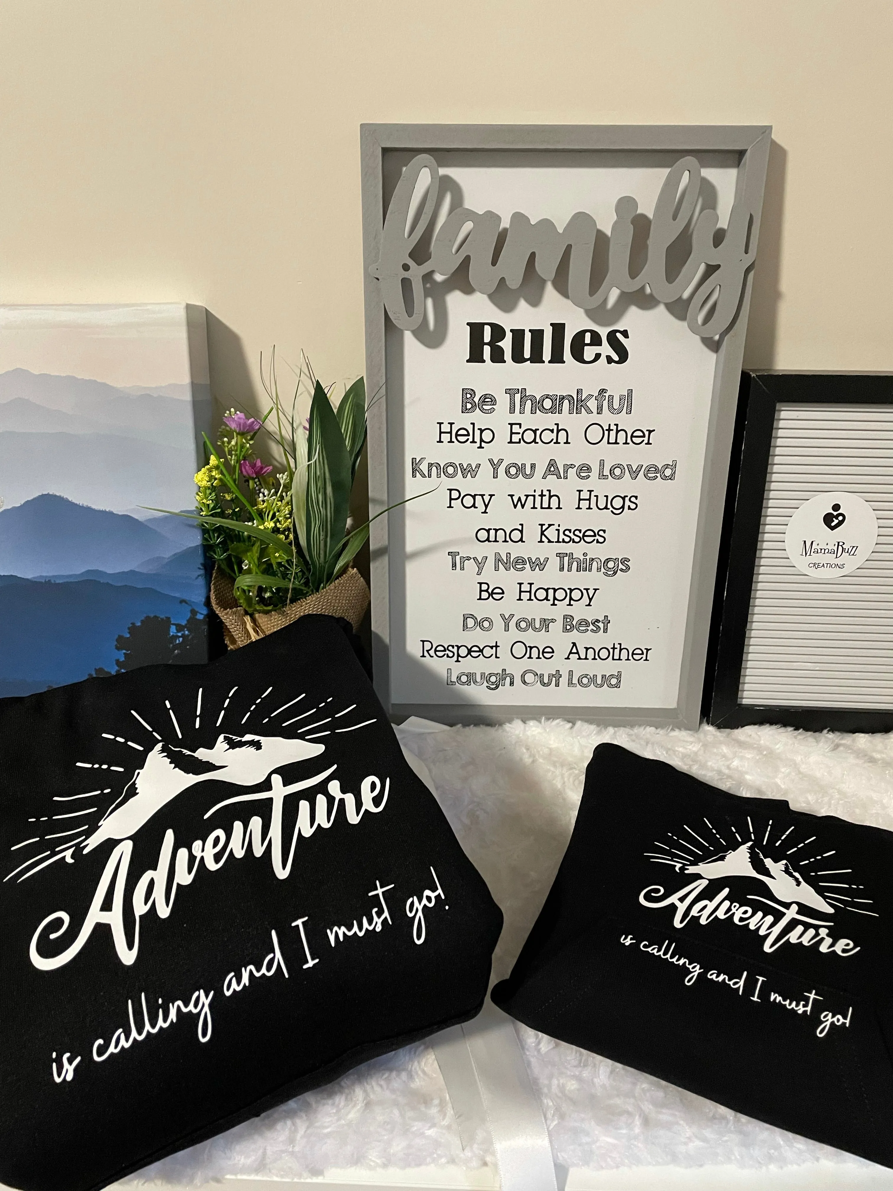 “Adventure is Calling and I must go” Mini Hoodie