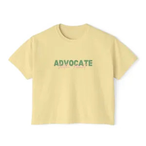 Advocate With Heart Women's Boxy Tee