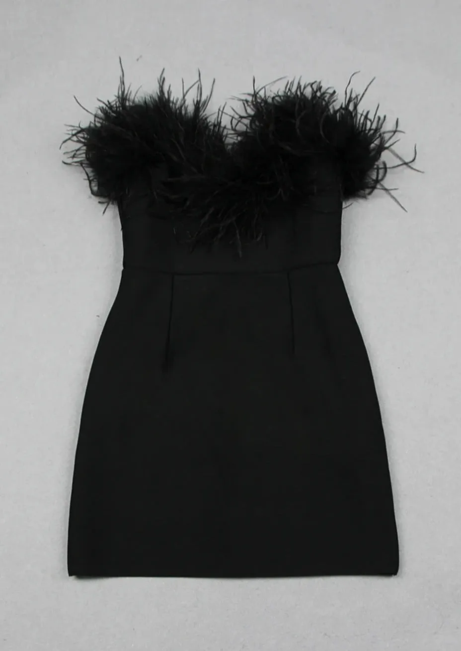 Alessandra Mini Dress - Black