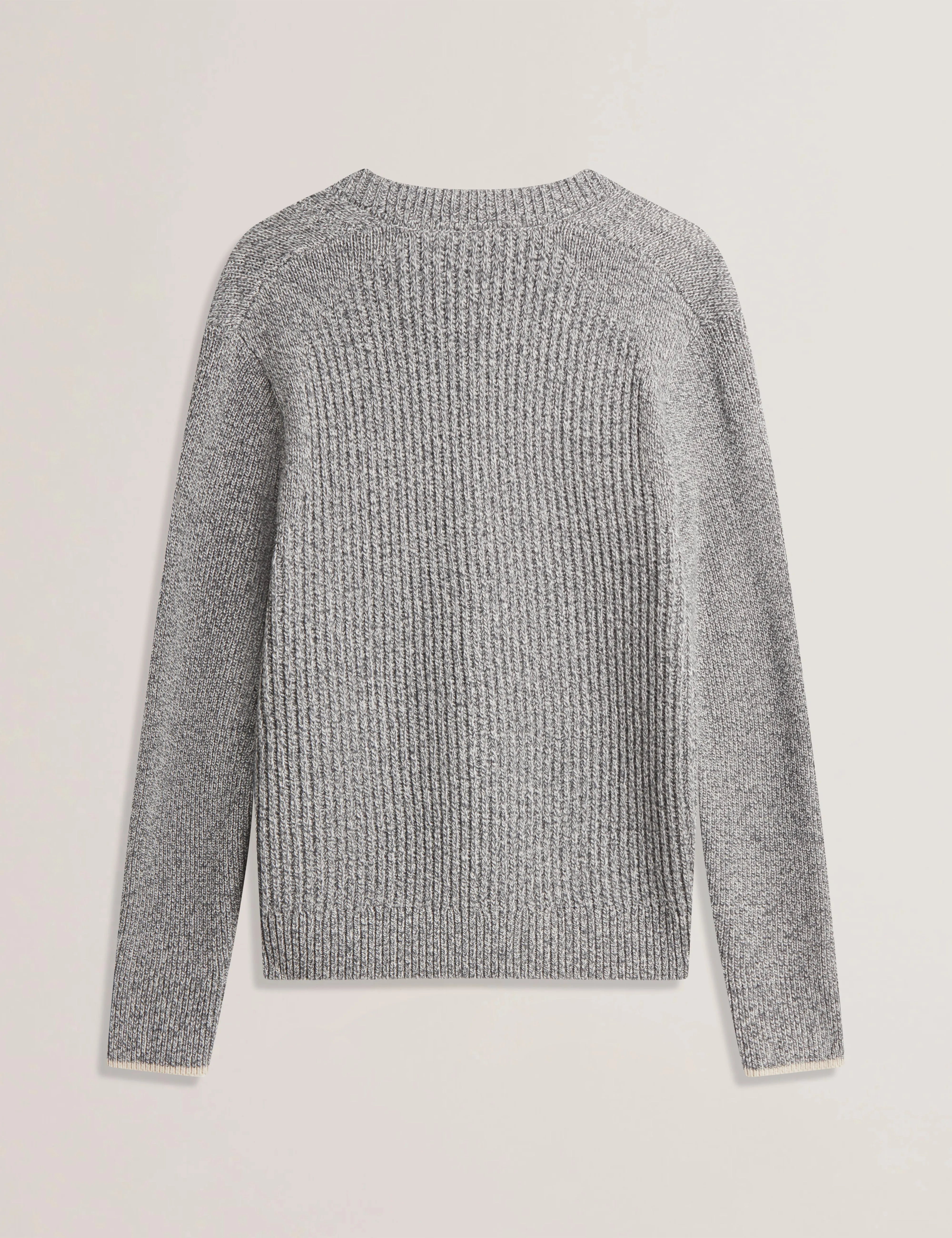 Alman Ribbed Button Cardigan Grey