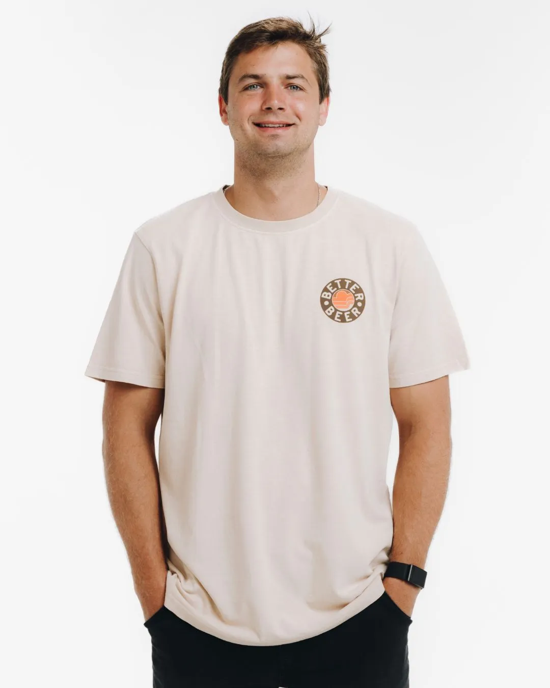 Aloha Sunset Tee - Sand