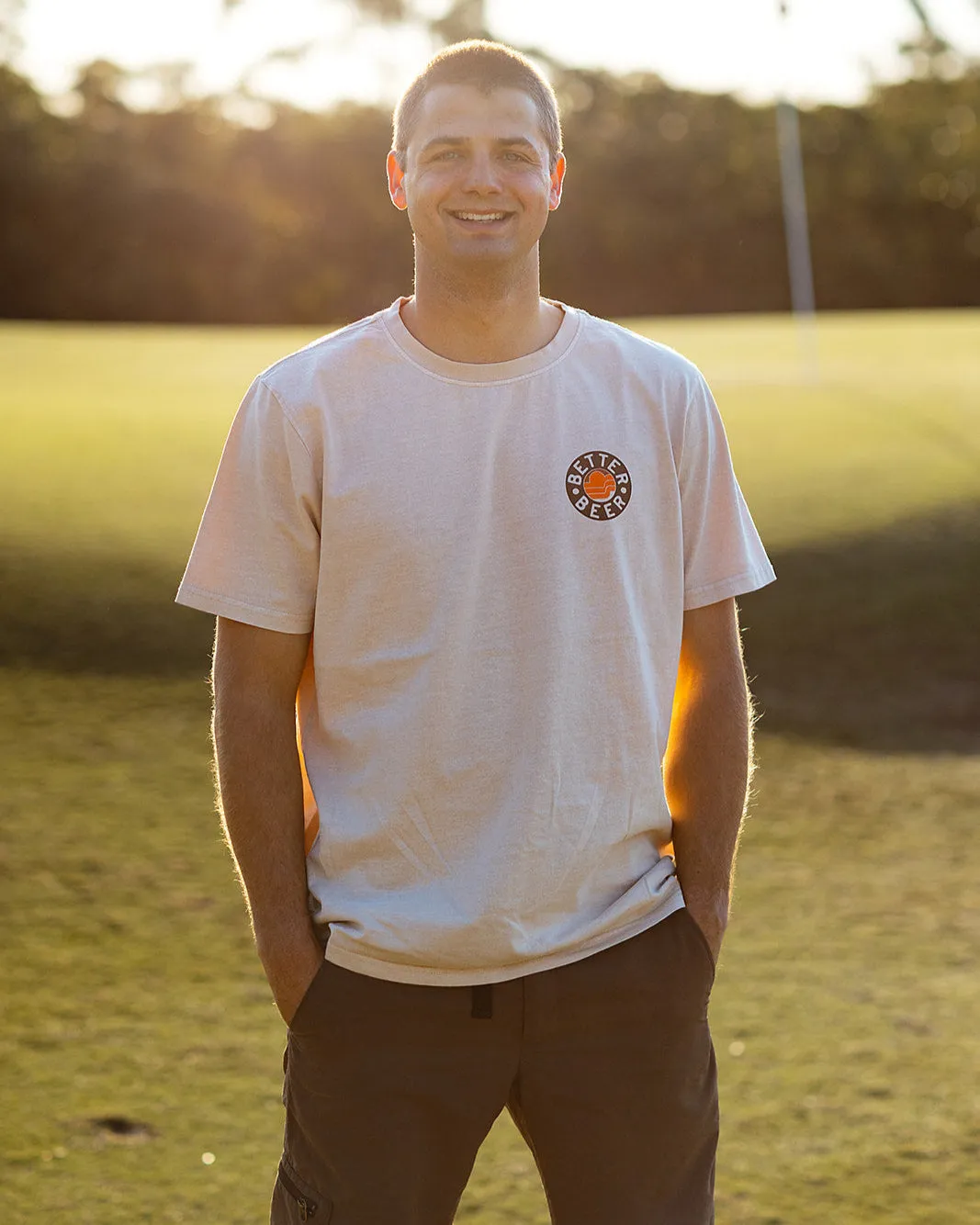 Aloha Sunset Tee - Sand