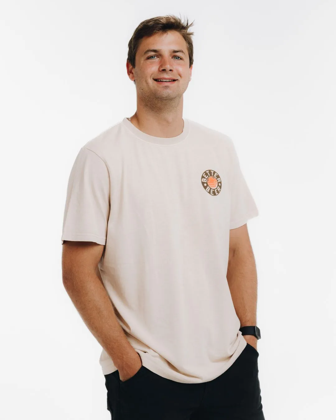 Aloha Sunset Tee - Sand
