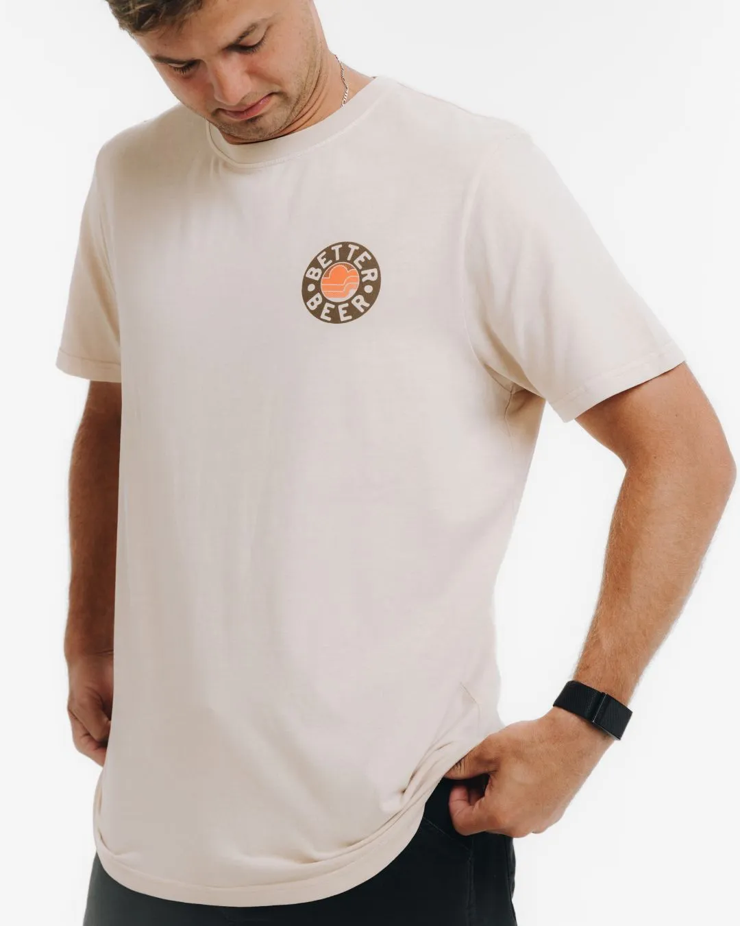 Aloha Sunset Tee - Sand