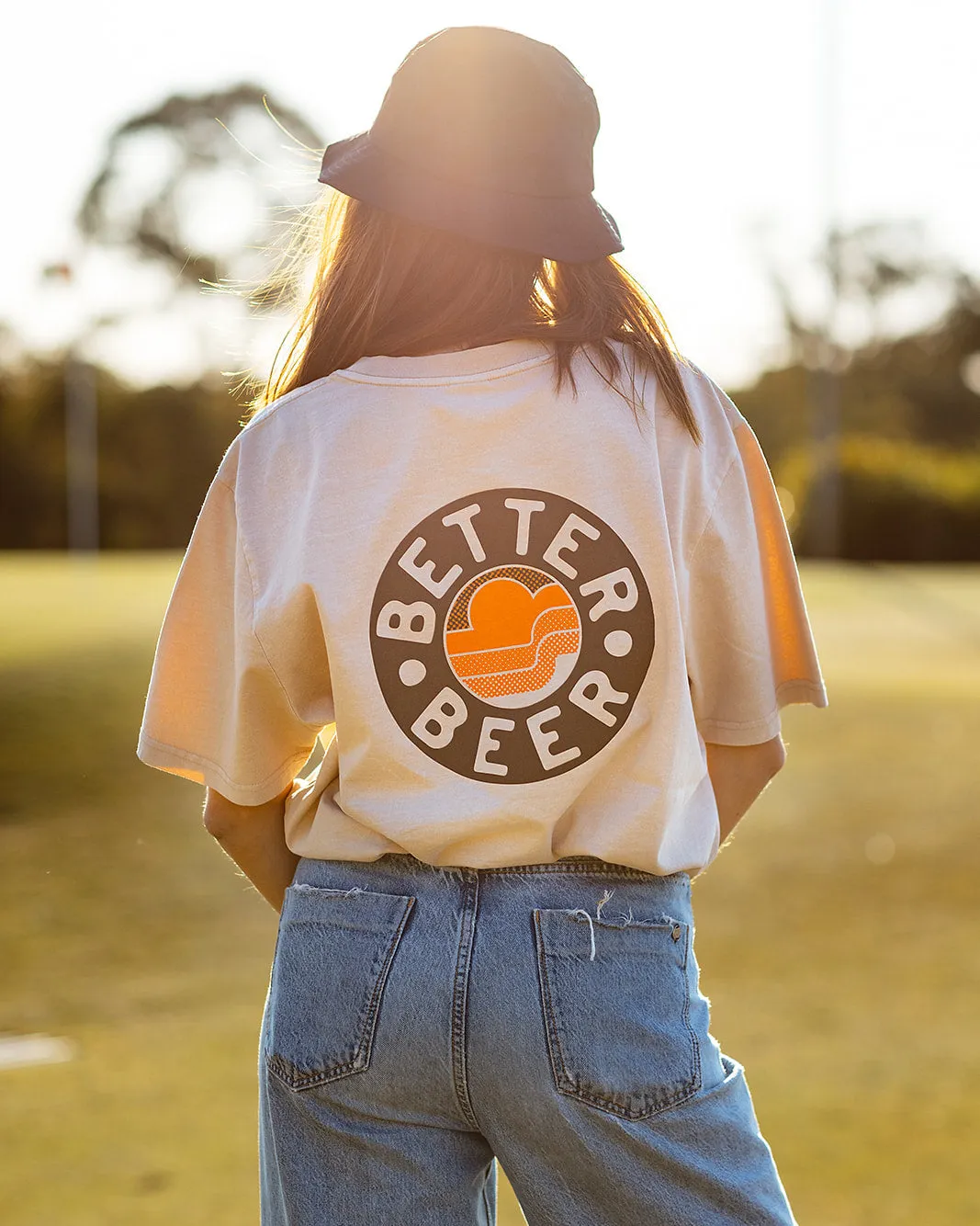 Aloha Sunset Tee - Sand