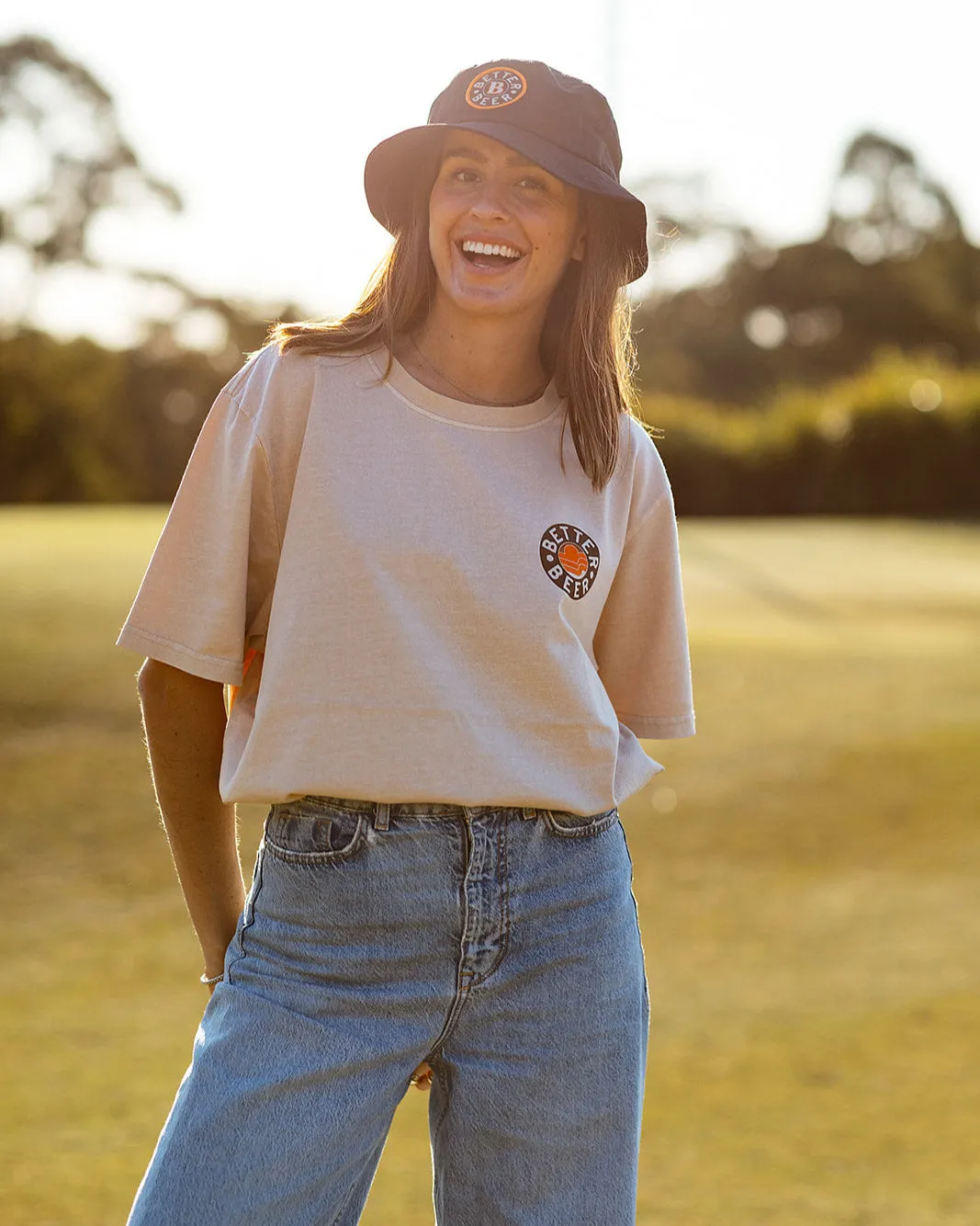 Aloha Sunset Tee - Sand