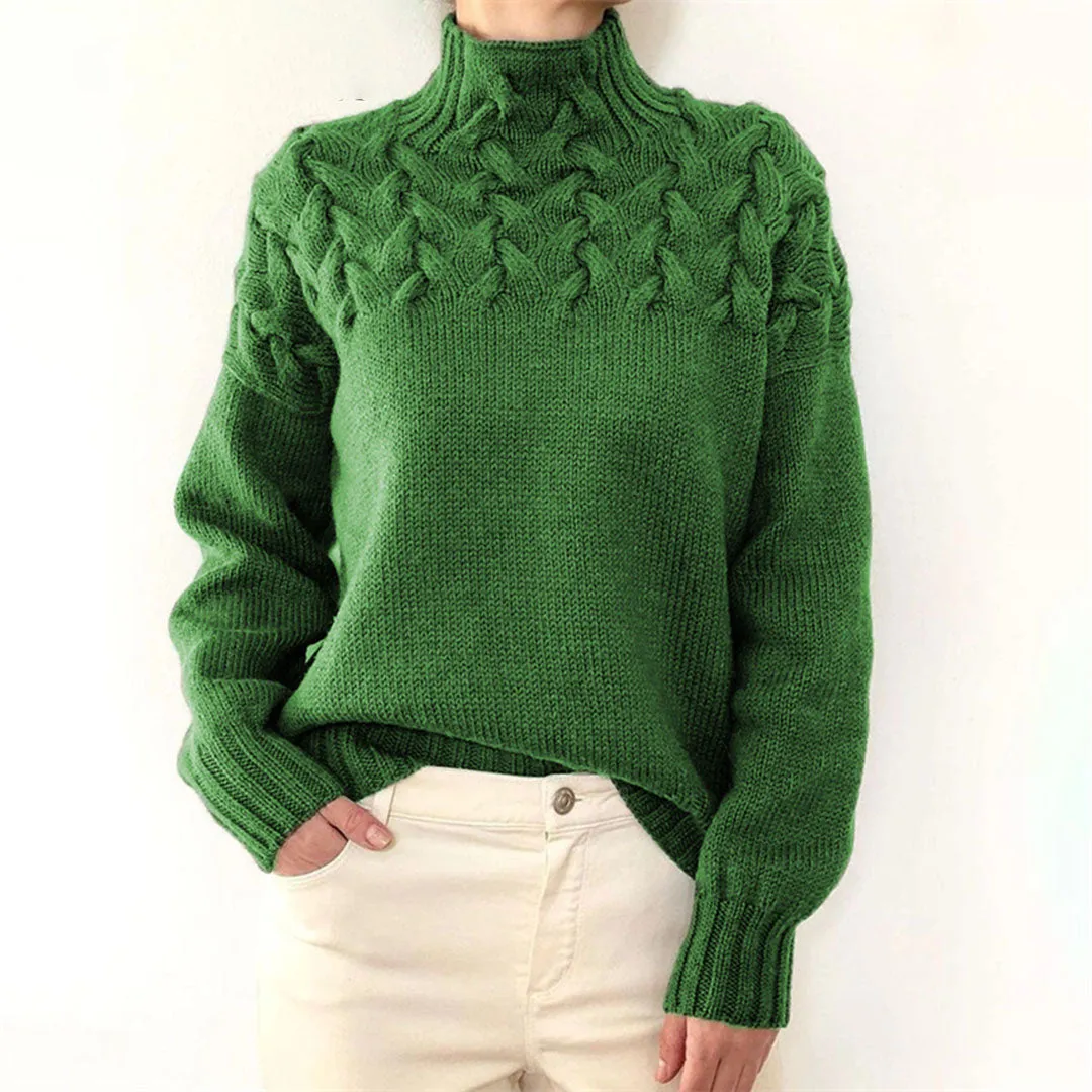 Annelies™ - Knitted Sweater with Roll Neck for Women