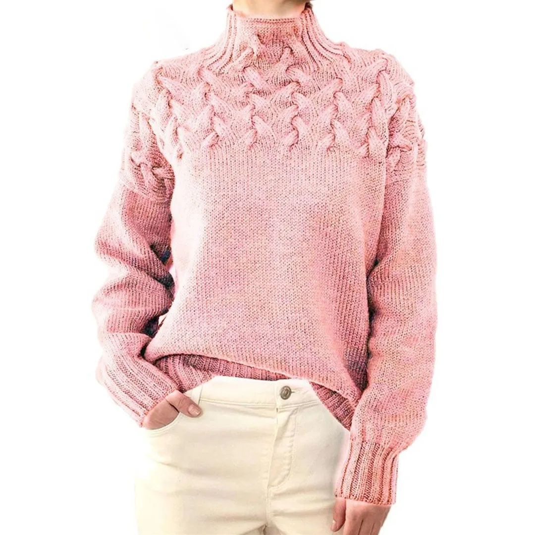 Annelies™ - Knitted Sweater with Roll Neck for Women
