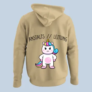 Anstaltsleitung Einhorn - Hoodie Unisex Rückendruck