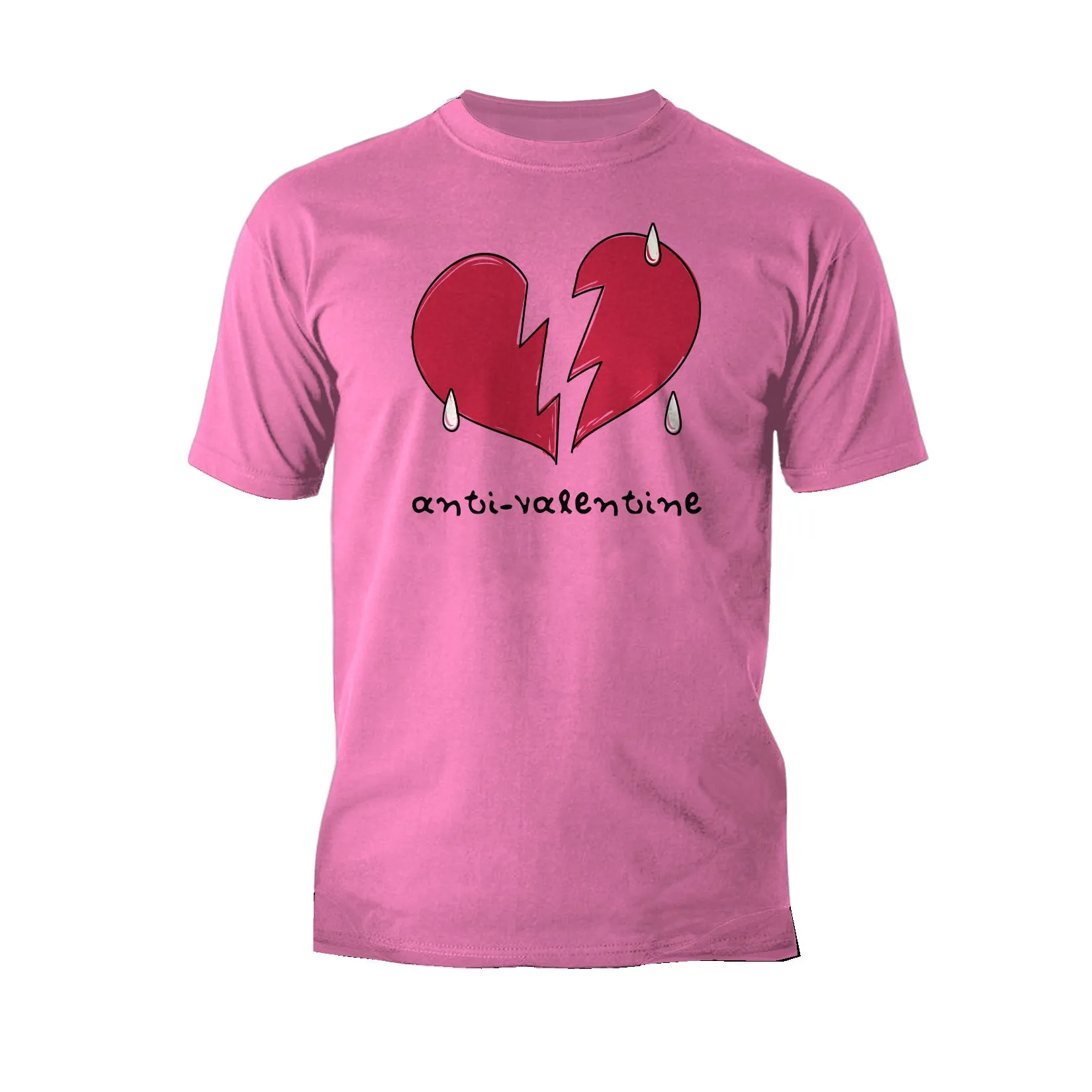 Anti Valentine Broken Weeping Heart Men's T-shirt