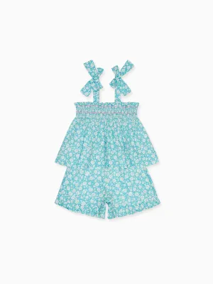 Aqua Floral Felicity Girl Set