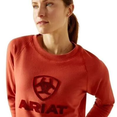 Ariat Womens Benicia Sweatshirt Burnt Brick