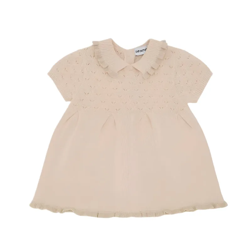 Armani - Baby Girl Dress Set, Sandshell