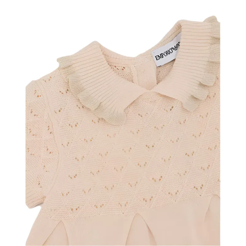 Armani - Baby Girl Dress Set, Sandshell