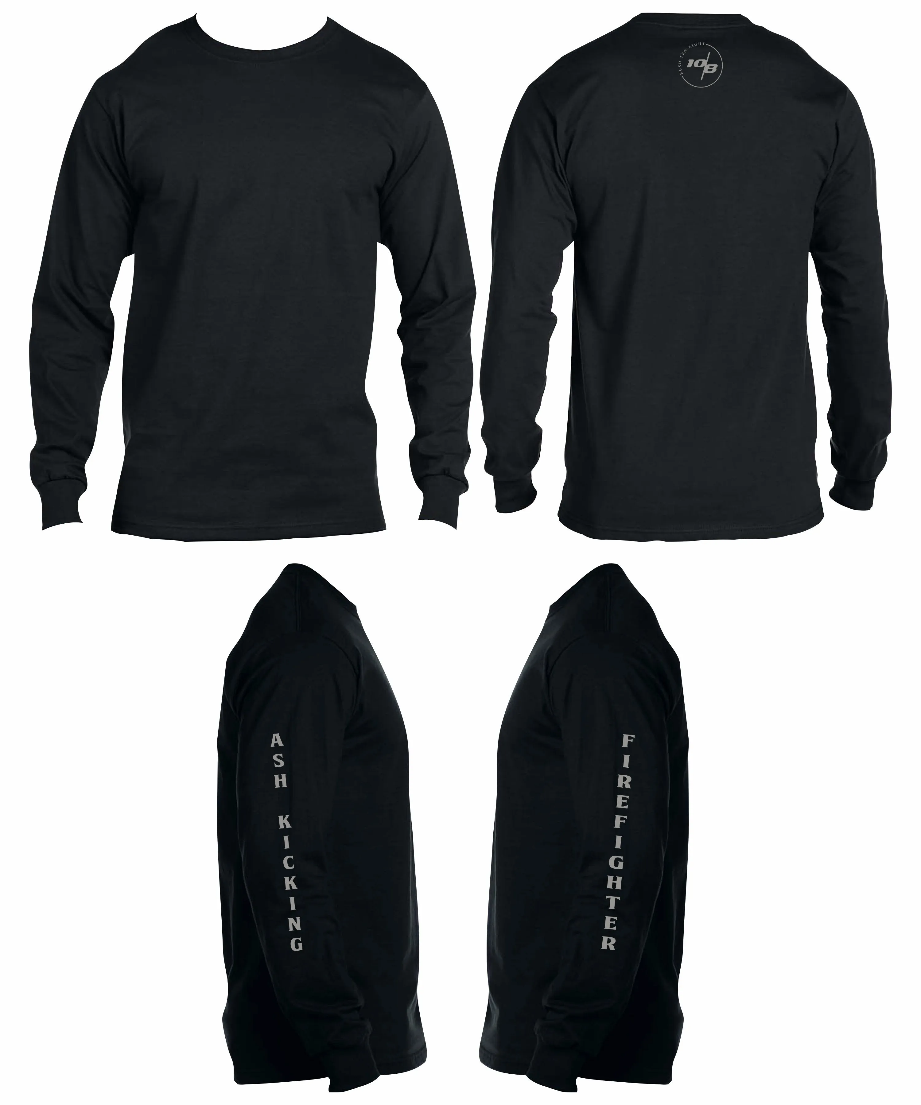 Ash Kicking Fire Fighter Next Level Thermal Top