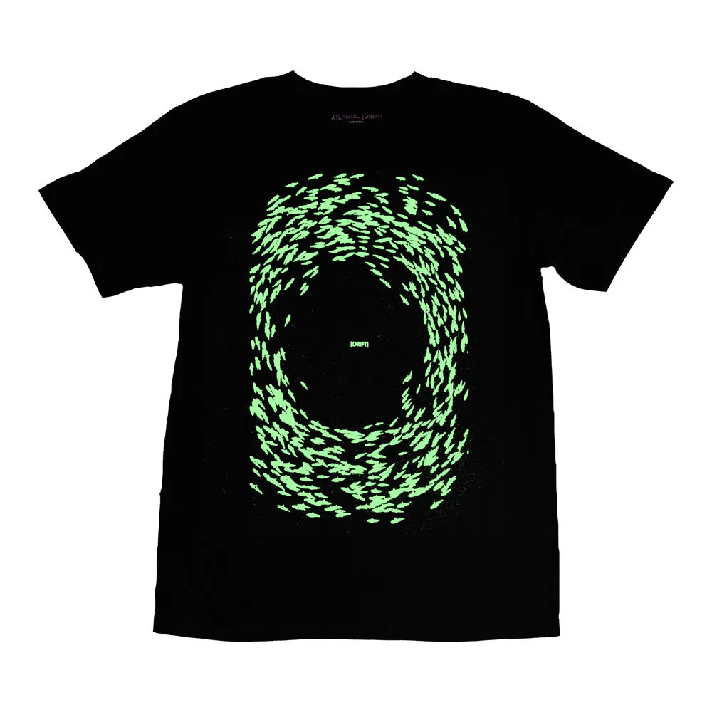 Atlantic Drift 'Fish Glow Tech' T-Shirt (Black)