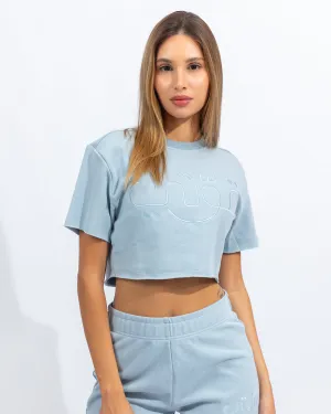 Atlas Crop Top - Sky Blue