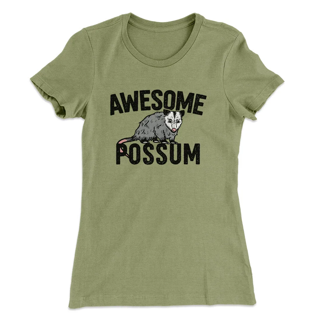 Awesome Possum Funny Women's T-Shirt