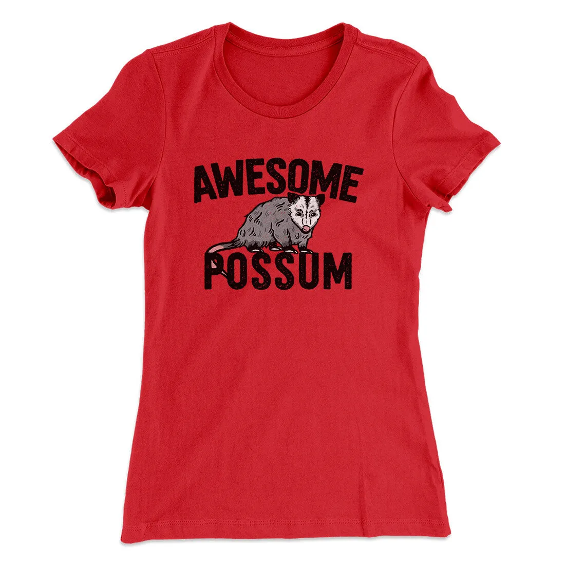 Awesome Possum Funny Women's T-Shirt